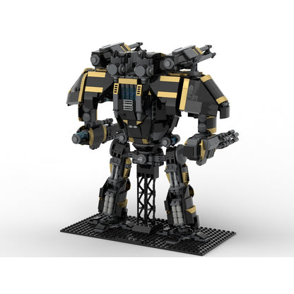 Black & Gold Grimdark Assault Mecha MOC Building Kit - 2