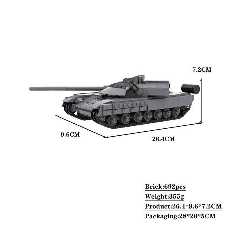 Black Eagle MOC Main Battle Tank Building Kit | Military Model Kit - 4