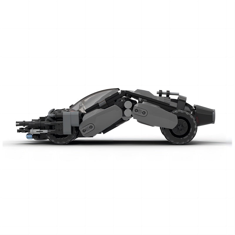 Black Futuristic Tactical Pursuit Car MOC Building Kit - 2