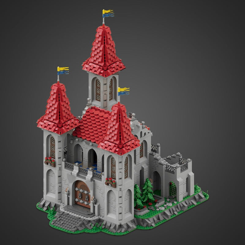 Black Knights Rose Castle MOC Building Kit | Fantasy Fortress Architecture - 2