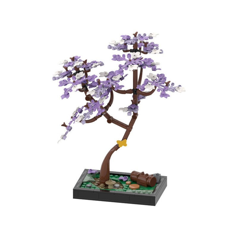 Blossomed Jacaranda Tree Diorama MOC Building Kit | Floral Display - 1
