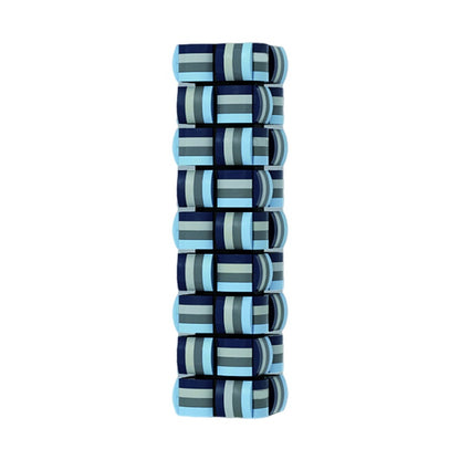 Blue Striped Geometric Vase MOC Building Kit - 1
