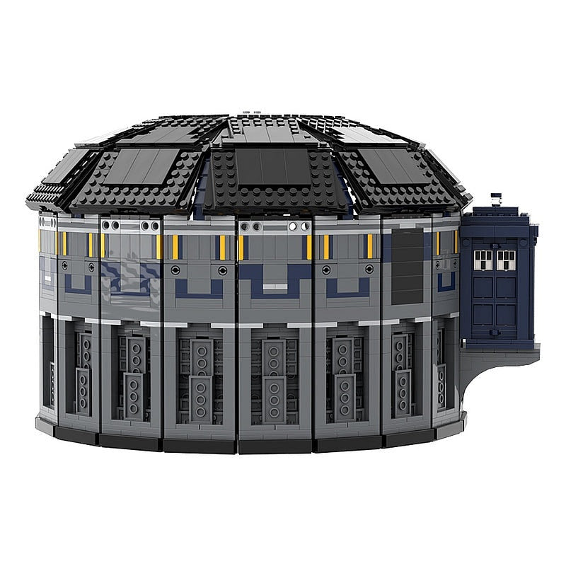 Blue Time Travel Box MOC Building Kit | Sci-Fi Architecture Model - 2