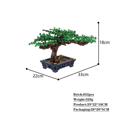 Bonsai Tree Building Kit | LEGO-Compatible MOC - 3