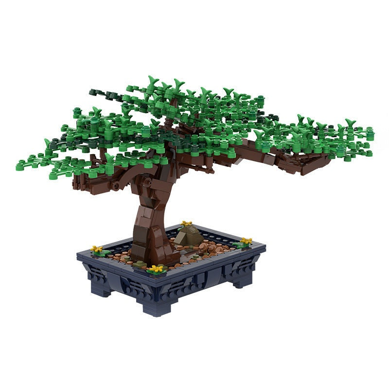 Bonsai Tree MOC Building Kit | Miniature Botanical Display Model - 1