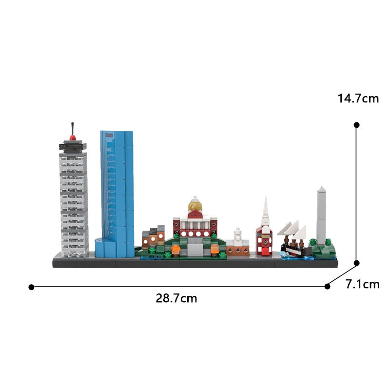 Boston skyline Building Kit | LEGO-Compatible MOC - 2