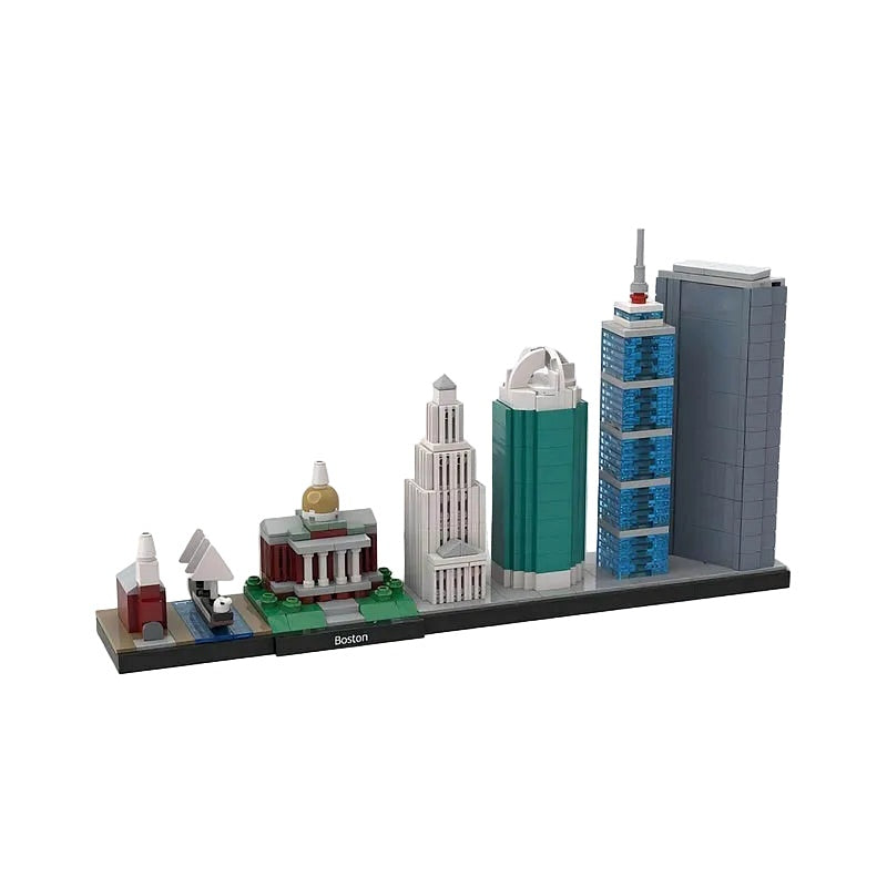 Boston Skyline MOC Building Kit | City Architecture Model - 1