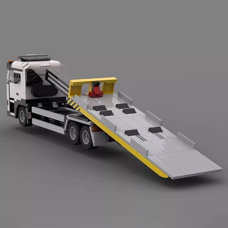 Breakdown Tow Truck MOC Building Kit | Heavy Recovery Vehicle Model - 4
