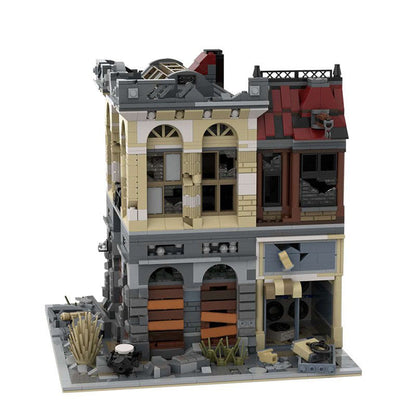 Brick Bank Building Kit | Apocalypse Version | LEGO-Compatible MOC - 3
