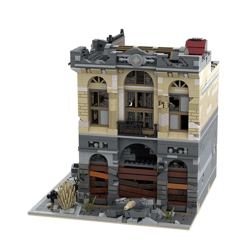 Brick Bank Building Kit | Apocalypse Version | LEGO-Compatible MOC - 5