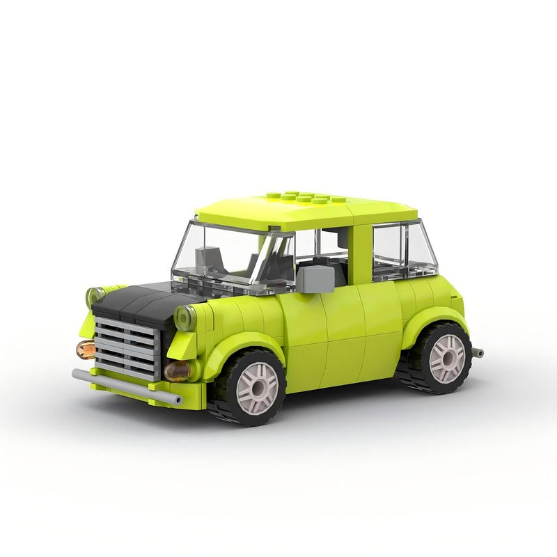 British Comedy Retro Mini Car Building Kit | LEGO-Compatible MOC - 1