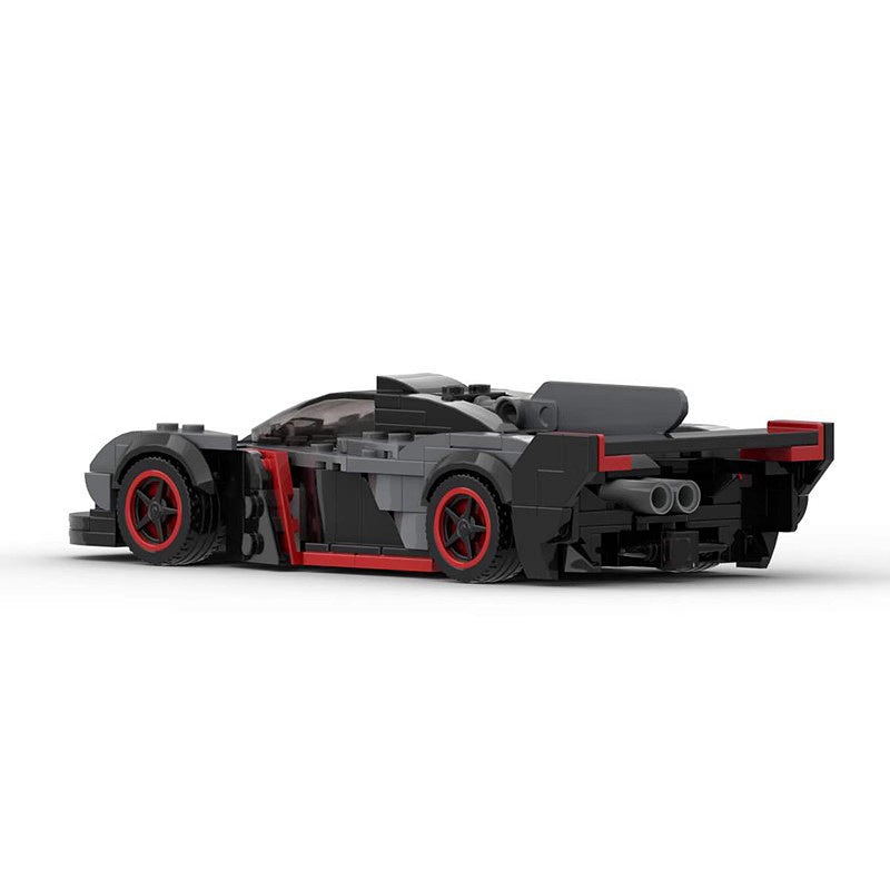 British Hypercar AMR Racing Car Building Kit | 8 Wide LEGO-Compatible MOC - 4