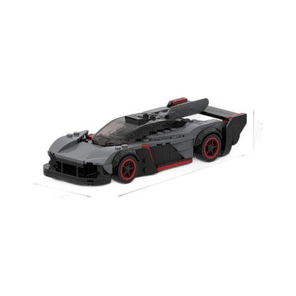 British Hypercar AMR Racing Car Building Kit | 8 Wide LEGO-Compatible MOC - 5