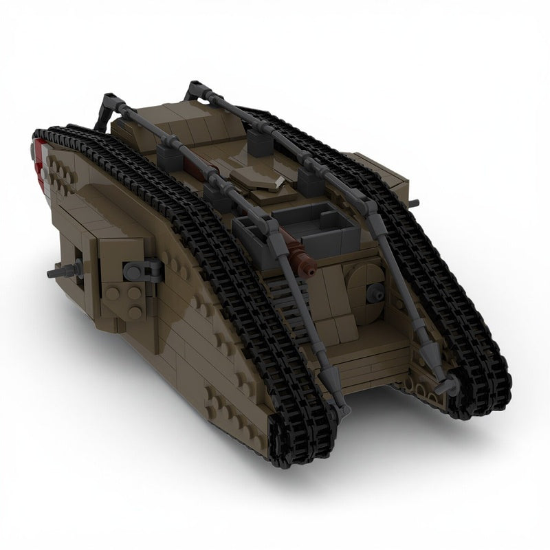 British Mark IV WWI Heavy Tank 1:35 Scale MOC Building Kit - 1