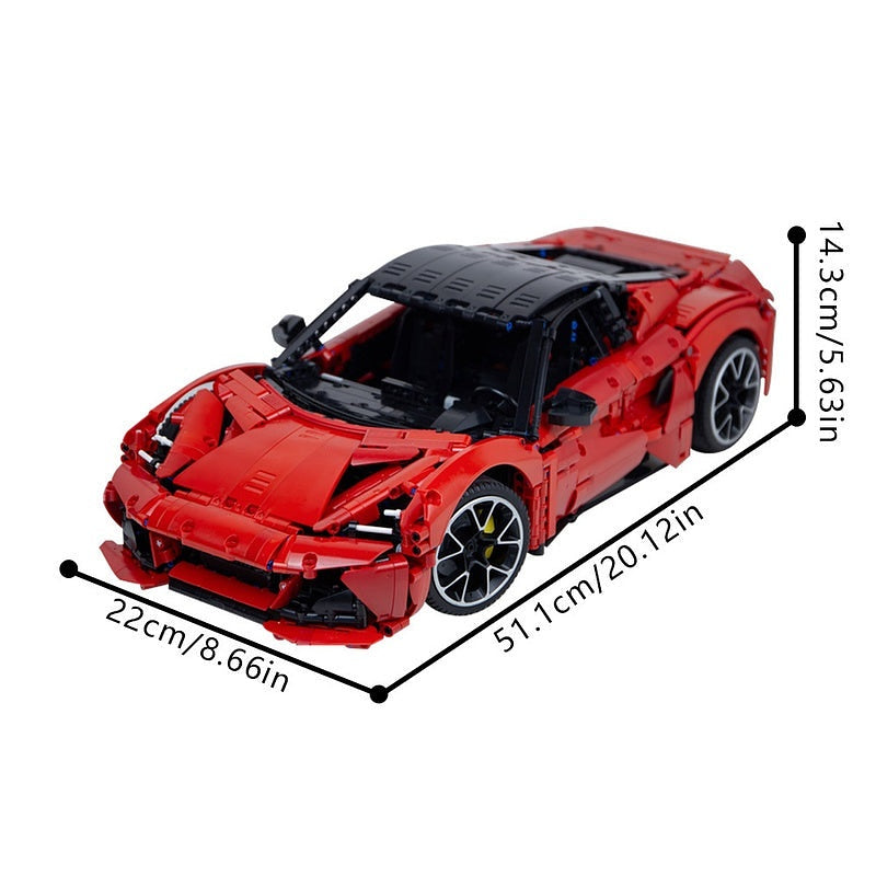 British Mid-Engine Supercar MOC Building Kit | Vehicle Model - 3