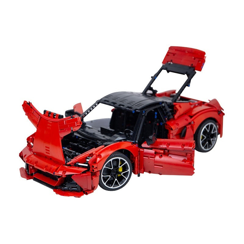 British Mid-Engine Supercar MOC Building Kit | Vehicle Model - 4
