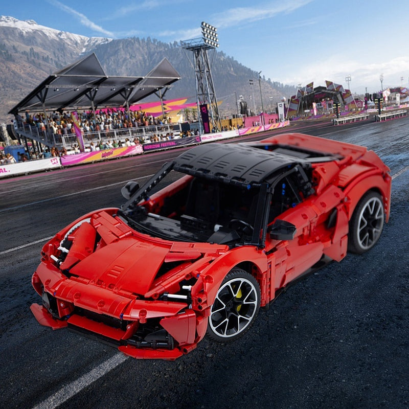 British Mid-Engine Supercar MOC Building Kit | Vehicle Model - 5