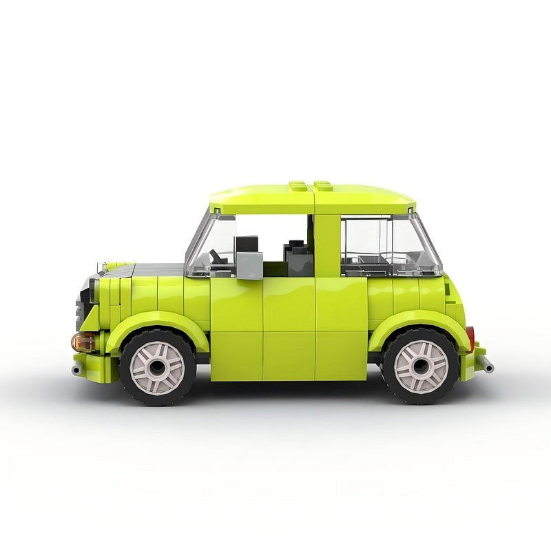 British Retro Mini Car MOC Building Kit | Classic Vintage Vehicle Model - 3