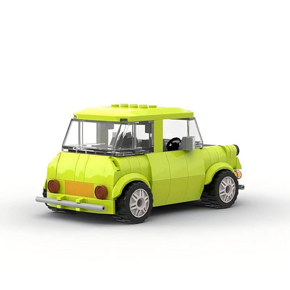British Retro Mini Car MOC Building Kit | Classic Vintage Vehicle Model - 5