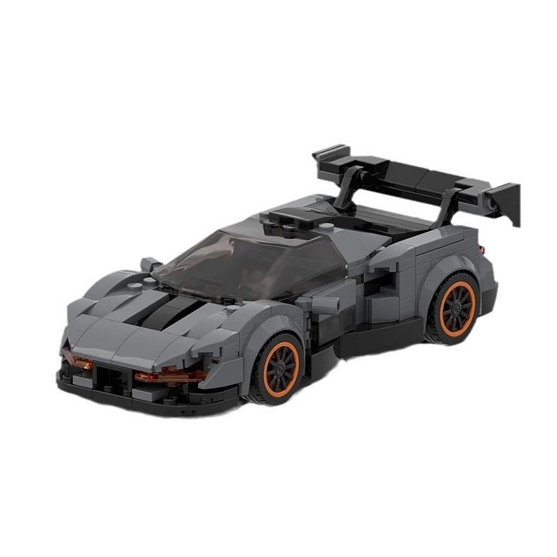 British Track Hypercar Racing Coupe MOC Building Kit | 8-Wide Vehicle Model - 1