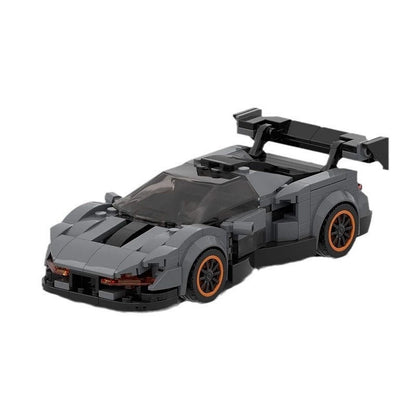 British Track Hypercar Racing Coupe MOC Building Kit | 8-Wide Vehicle Model - 1