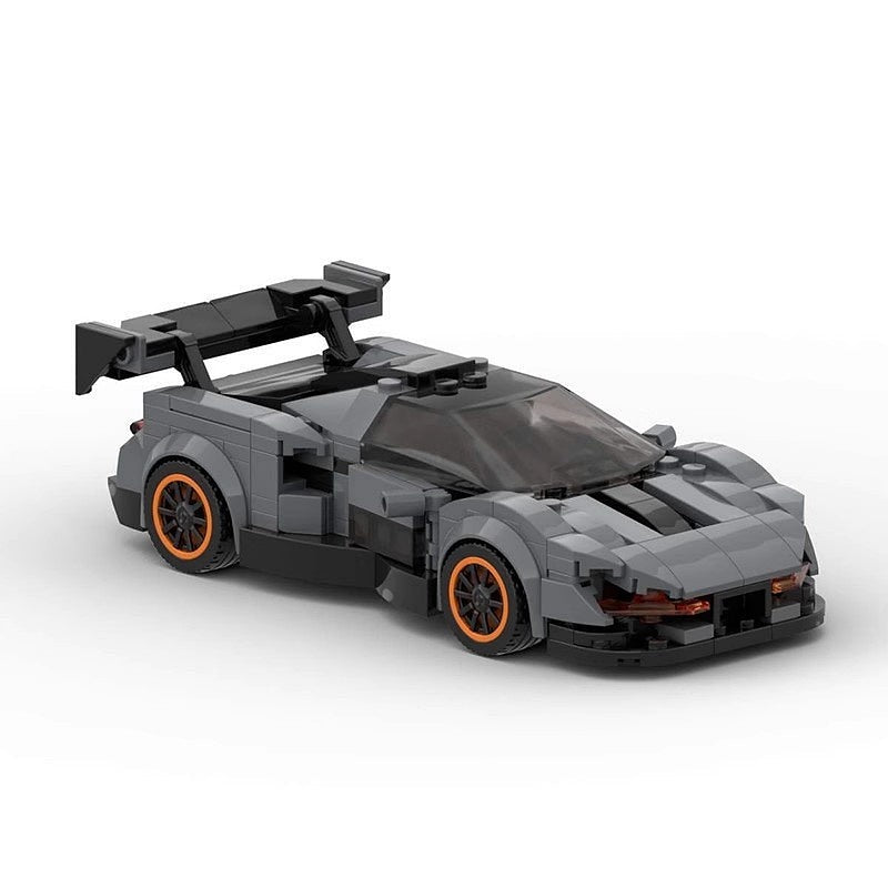 British Track Hypercar Racing Coupe MOC Building Kit | 8-Wide Vehicle Model - 2
