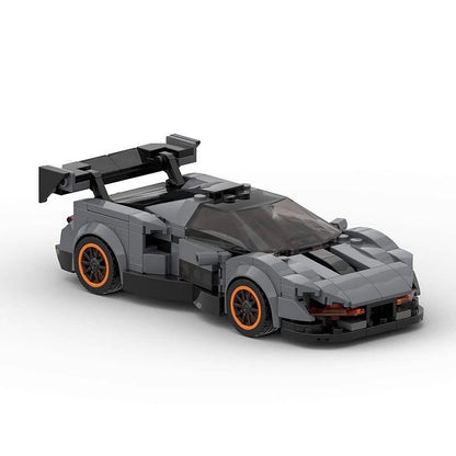 British Track Hypercar Racing Coupe MOC Building Kit | 8-Wide Vehicle Model - 2