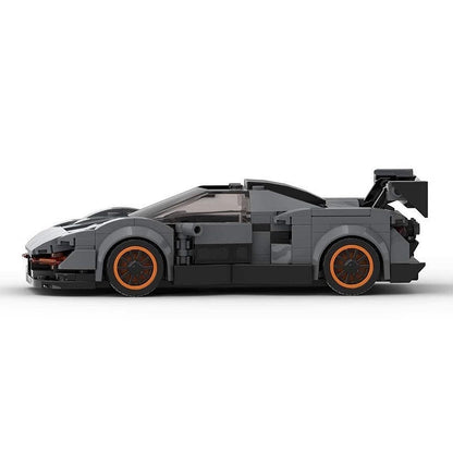 British Track Hypercar Racing Coupe MOC Building Kit | 8-Wide Vehicle Model - 3