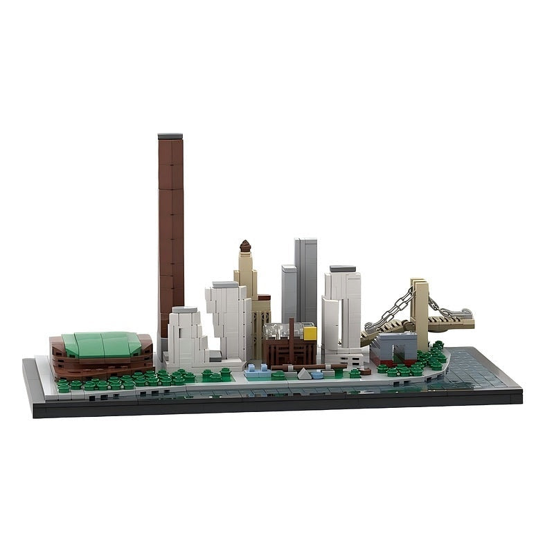 Brooklyn NYC Skyline MOC Building Kit | City Architecture Display Model - 1