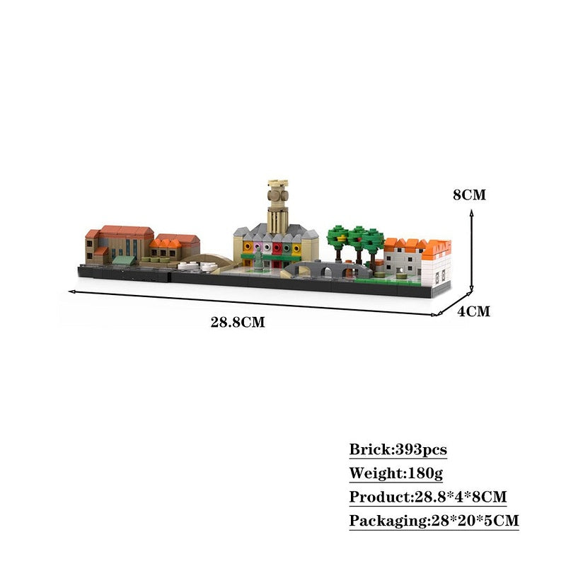 Brugge Belgium Medieval Skyline MOC Building Kit - 2