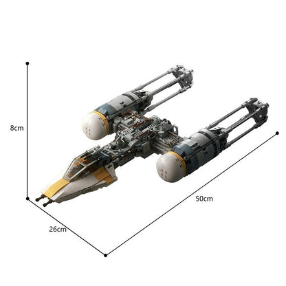 BTL-A4 Rebel Strike Fighter Building Kit | LEGO-Compatible MOC - 4