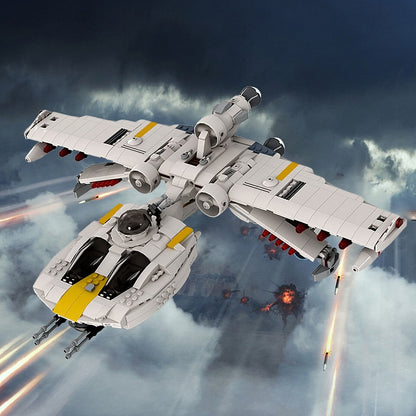 BTL-S8 Heavy Bomber Starfighter Building Kit | LEGO-Compatible MOC - 1