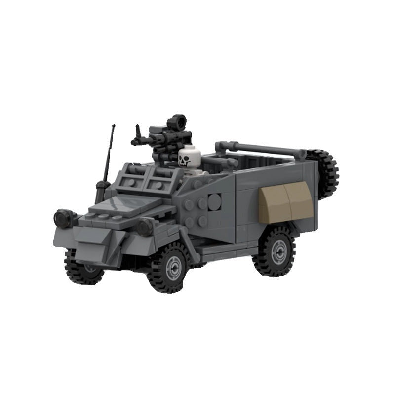 BTR-40 Armored Recon Vehicle MOC Building Kit | 236 PCS Military Model - 1