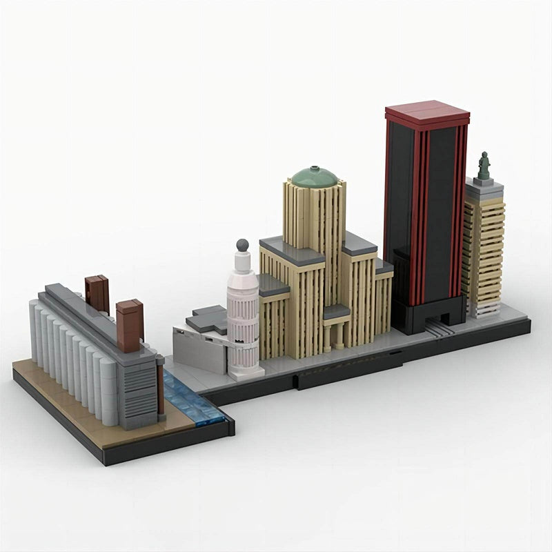 Buffalo Skyline Building Kit | LEGO-Compatible MOC - 1