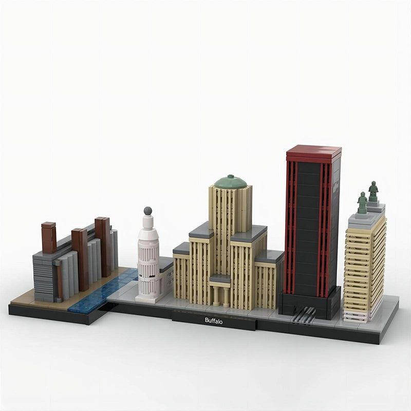 Buffalo Skyline Building Kit | LEGO-Compatible MOC - 2