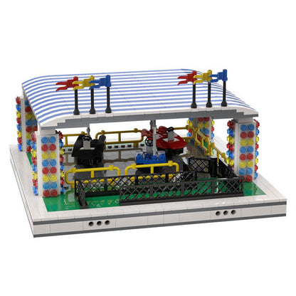 Bumper Cars for Modular Amusement Park Building Kit | LEGO-Compatible MOC - 1