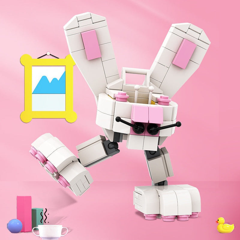 Bunny-bot MOC Building Kit | Easter Robot Bunny Character Model - 2