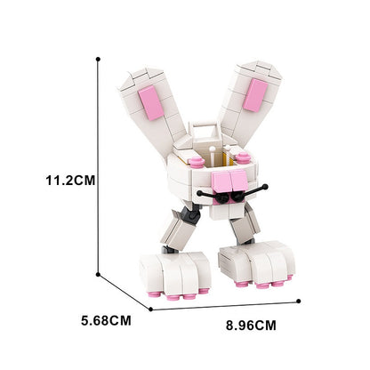 Bunny-bot MOC Building Kit | Easter Robot Bunny Character Model - 4