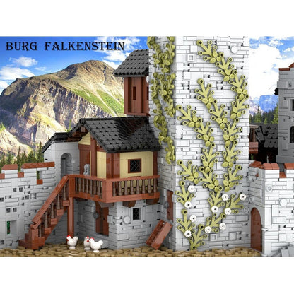 Burg Falkenstein Castle MOC Building Kit | Medieval Fortress Architecture - 7