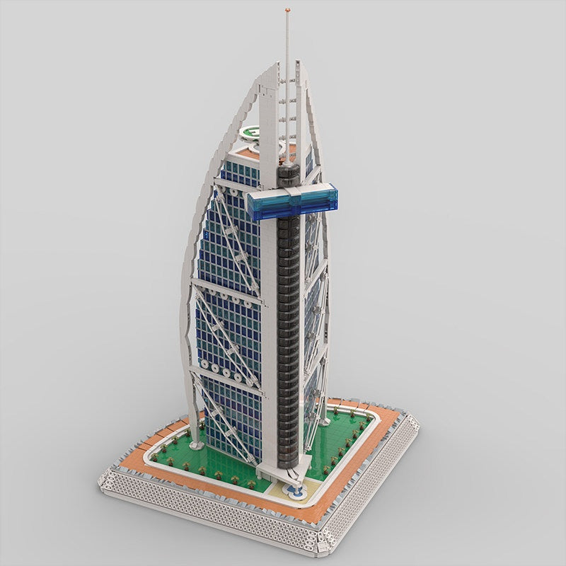 Burj Al Arab MOC Building Kit | Dubai Luxury Hotel Architecture Model - 5