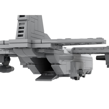 C-130 Military Transport Plane MOC Building Kit | 1:125 Scale Tactical Airlifter Model - 3