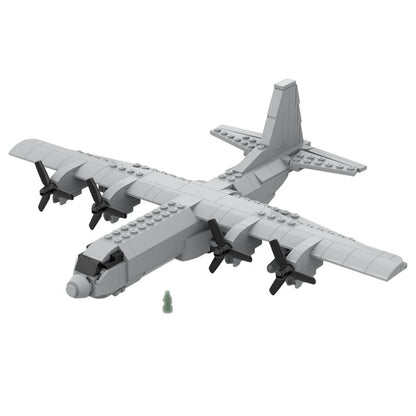 C130 Military Transport Plane Building Kit | 1:125 Scale | LEGO-Compatible MOC - 5