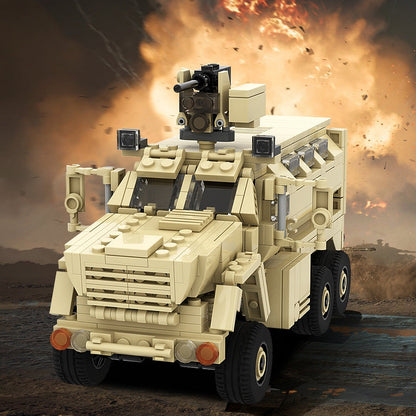 Caiman MRAP Tactical Vehicle MOC Building Kit | 521 PCS Armored Vehicle Model - 2