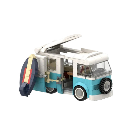 Camper Van Building Kit | Small Figure-scale | LEGO-Compatible MOC - 1