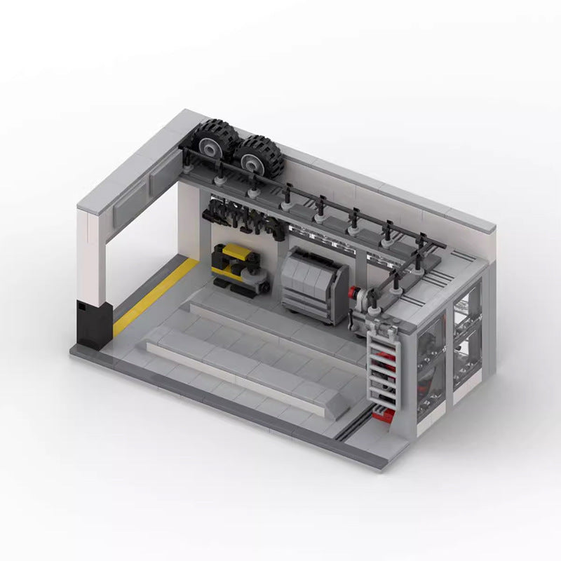 car repair shop compatible building set | 494 pcs - 5