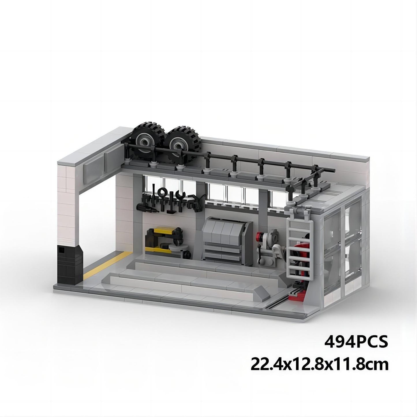 car repair shop lego-compatible building set | 494 pcs - 6