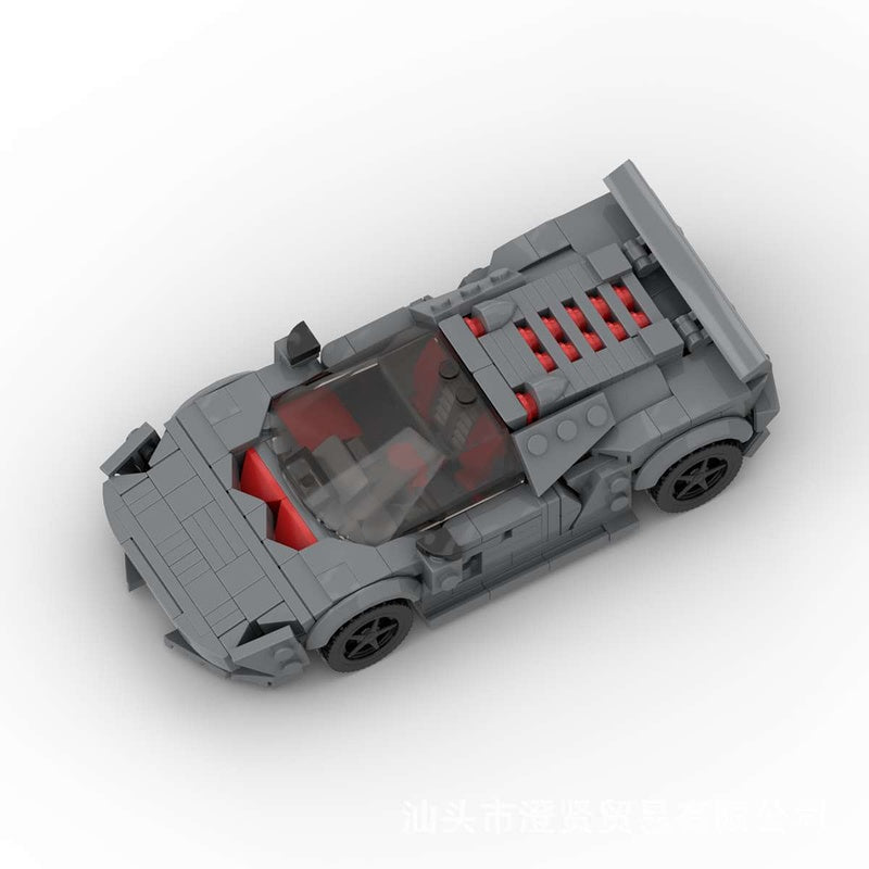 Carbon Fiber V10 Concept Hypercar Building Kit | LEGO-Compatible MOC - 2