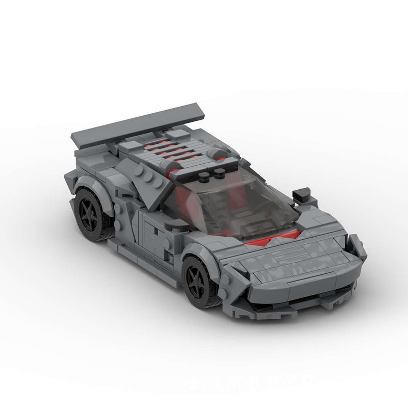 Carbon Fiber V10 Concept Hypercar Building Kit | LEGO-Compatible MOC - 5