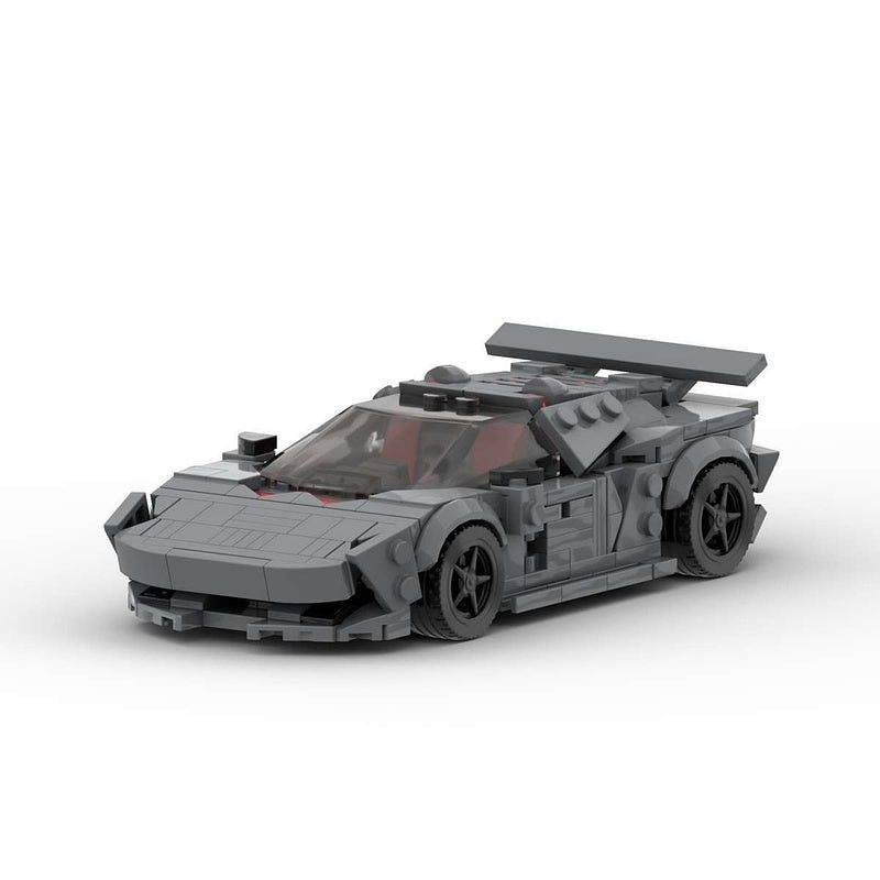 Carbon Fiber V10 Concept Hypercar MOC Building Kit | Vehicle Model - 1