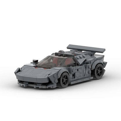 Carbon Fiber V10 Concept Hypercar MOC Building Kit | Vehicle Model - 1